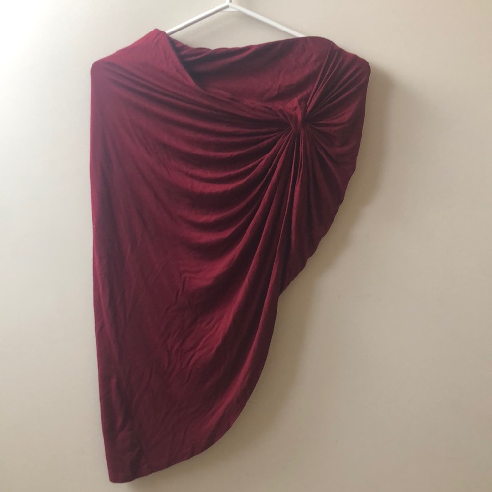 Dark Red Skirt